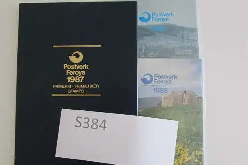 S384 Färöer 1986 bis 2004 ** 19 Jahresmappen mit komplettem Inhalt