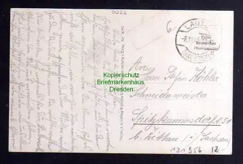 131956 AK Lauter sächs. Erzgebirge Gebühr bezahlt 1945