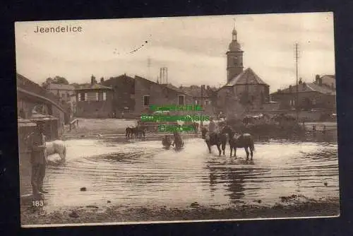 132037 AK Jeandelice Jeandelize 1916 Kirche Markt See Lothringen