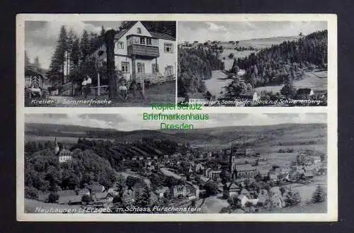 131945 AK Neuhausen Erzgeb. 1935 Krellers Sommerfrische Schwartenberg
