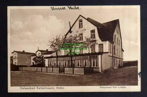 132117 AK Kellenhusen Ostsee Holstein Pensionat vier Linden um 1943