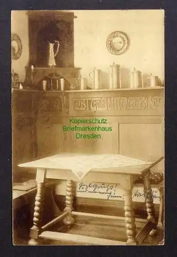 132130 Ansichtskarte Kellinghusen Kr. Steinburg 1902 Fotokarte Jugendstil Schnitzerei Gibt