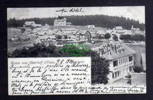 130744 AK Oberhof 1900 Oberland Verlag der Oberhofer Andenkenhalle