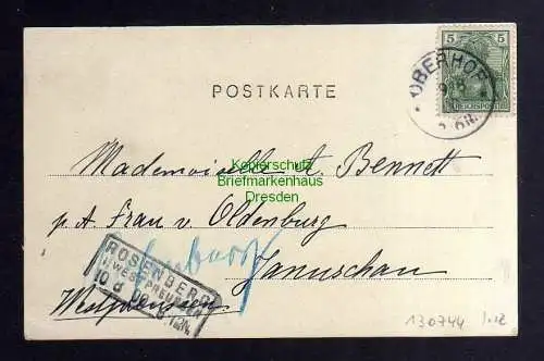 130744 AK Oberhof 1900 Oberland Verlag der Oberhofer Andenkenhalle