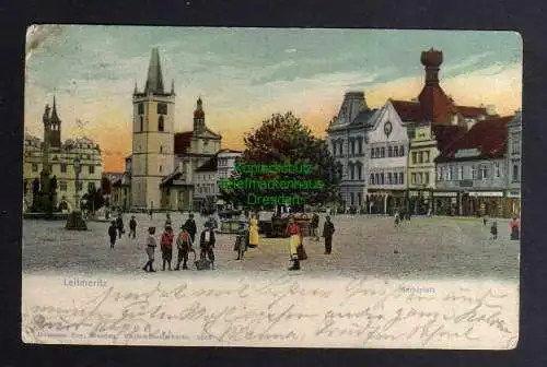 130873 AK Leitmeritz Marktplatz 1902