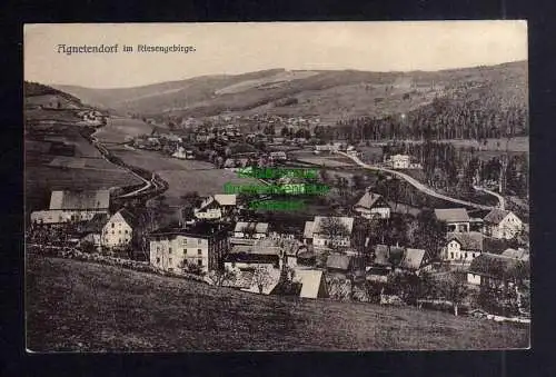 130550 AK Agnetendorf im Riesengebirge Panorama um 1915
