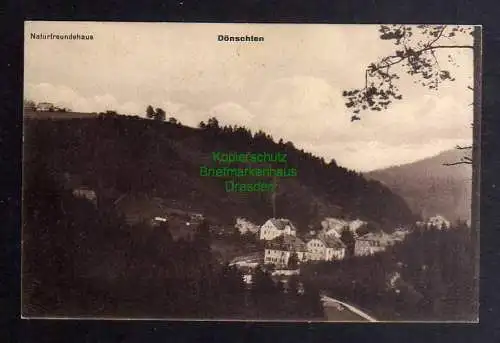 130798 AK Dönschten Dippoldiswalde Naturfreundehaus um 1920