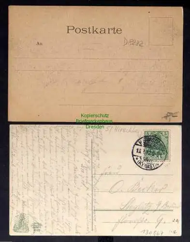 130867 2 AK Ober Hermsdorf Kynast Riesengebirge 1912 Gasthof zum Nordpol um 1900