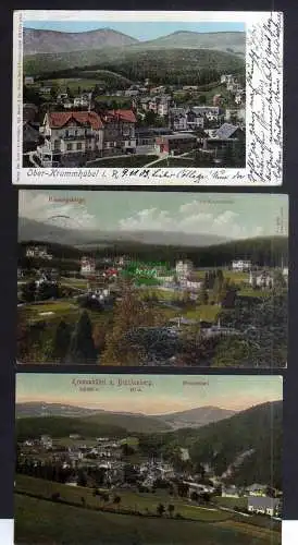 130572 3 Ansichtskarte Ober Krummhübel Riesengebirge 1903 Brückenberg