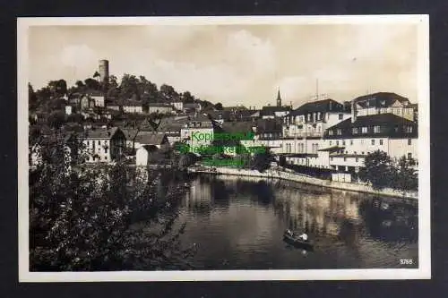 130743 AK Lobenstein Fotokarte Blick vom Inselfelsen 1942 Feldpost