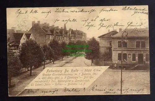 126123 AK Falkenberg Bz. Halle um 1915 Kaiserliches Postamt