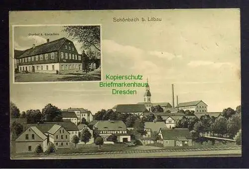 126350 AK Schönbach bei Löbau 1916 Gasthof zum Kretscham