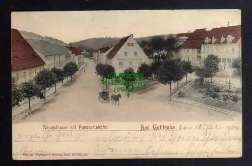 126288 AK Bad Gottleuba 1904 Königstrasse Panoramahöhe Uhrmacher Oswald Günzel