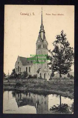 124952 AK Coswig Sachsen Peter Paul Kirche um 1910