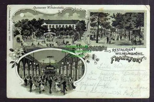 125257 AK Frankfurt Oder um 1900 Litho Restaurant Wilhelmshöhe