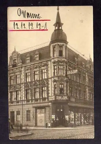 125390 AK Wanne Fotokarte 1912 Geschäftshaus Dehne & Sopp Nachf.