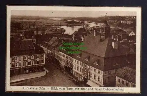 123382 AK Krosno Odrza?skie Crossen an der Oder 1927 Blick vom Turm