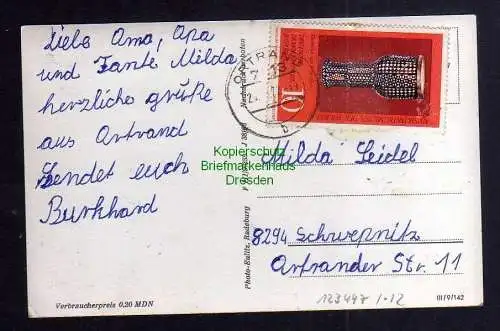 123447 AK Ortrand Lausitz um 1965 HO Gaststätte Goldener Anker