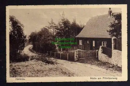 123179 AK Hellerau Motiv am Pillnitzerweg 1926