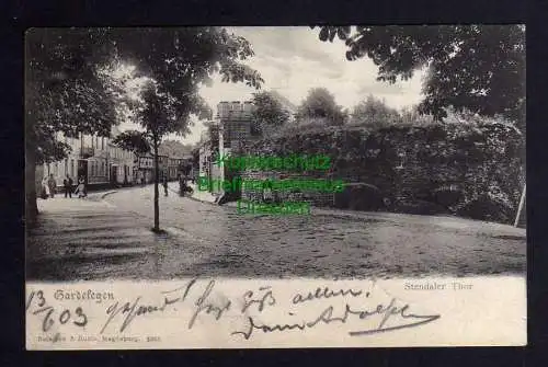 121552 AK Gardelegen Straße am Stendaler Tor 1903