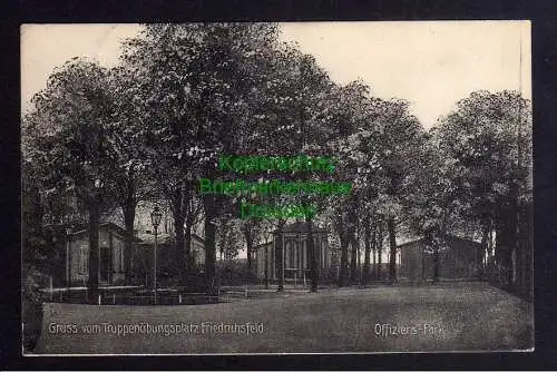 121504 AK Friedrichsfeld bei Wesel Niederrhein Truppenübungsplatz 1915 Offiziers