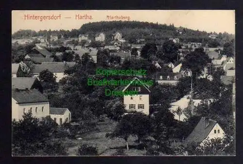 121455 Ansichtskarte Hintergersdorf hartha Harthaberg um 1910 Verlag Brück & Sohn