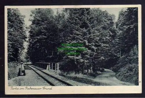 121867 AK Partie im Rabenauer Grund Eisenbahnbrücke um 1933