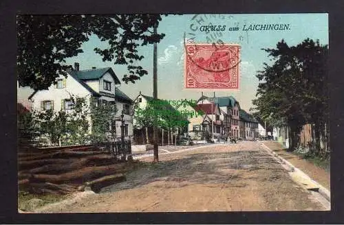 121963 AK Laichingen 1919 Straßenansicht