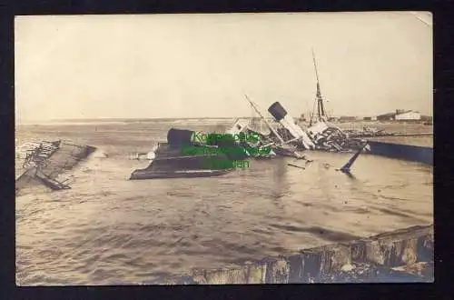 122112 AK 1. Weltkrieg 1916 Schiff Wrack Feldpost 167 Minden Kaiserliche Marine