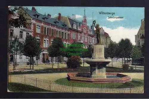 122136 AK Wittenberge Bz. Potsdam 1916 Jahnbrunnen