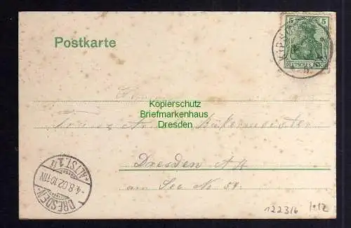 122316 AK Bärenfels Erzgebirge 1902 Verlag Brück & Sohn 1487 Handkolorierte Küns