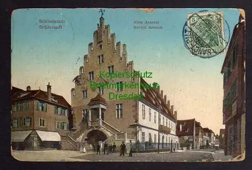 121469 AK Schlestadt Schlettstadt 1913 Altes Arsenal