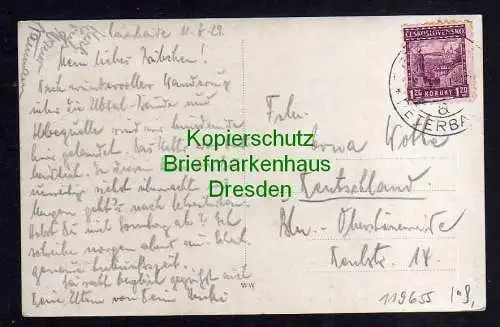 119655 AK Leierbaude Riesengebirge Fotokarte 1929 Leirova Bouda Krkonoce