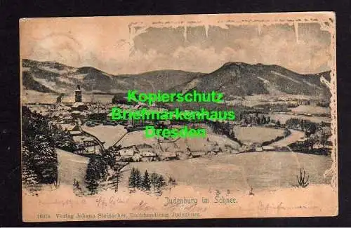 118013 AK Judenburg Murtal Steiermark im Schnee 1902 mit Glitzereffekt
