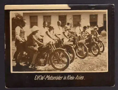 117848 Foto DKW Motoren Motorrad in Klein Asien 1928 Rasmussen