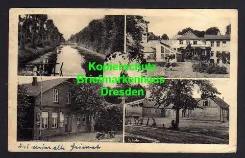 118428 AK Seestermühe 1957 Gasthaus zum Lindenbaum H. Redeker Windmühle Mole Gr.