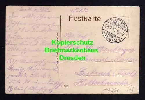 118351 AK Deutsch Eylau Ilawa Westpreußen 1917 Markt Hotel Kowalski