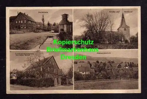 118438 AK Eberholzen Sibbesse Kr. Hildesheim um 1935 Dorfstraße Kirche Denkmal C