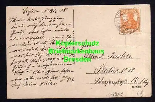 118389 AK Krosno Odrzanskie Crossen an der Oder 1917 Oderbrücke Geschäftshaus C