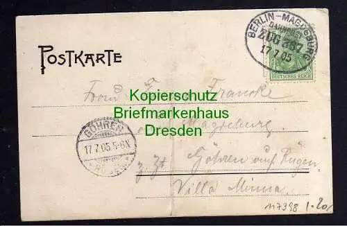 117398 AK Lostau 1905 Gasthof zur Sonne Inhaber Otto Sünder Lungenheilstätte