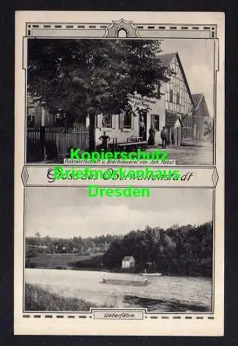 116763 AK Oberwallenstadt 1910 Gastwirtschaft Bierbrauerei Pabst Ueberfähre