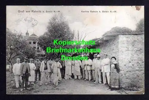 116672 AK Rehnitz bei Soldin N.-M. Kantine Angestellte 1907