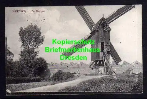 116586 AK Wervik Wervicq 1915 Le Moulin Windmühle Mole Kruisekemolen