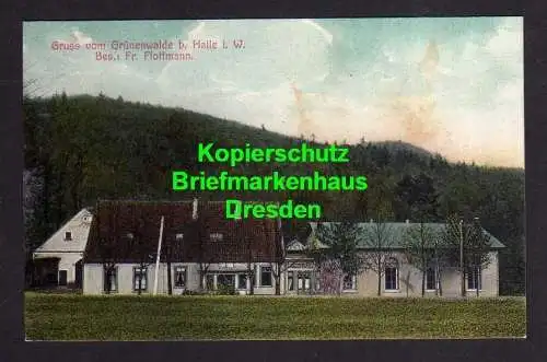 116518 AK Grünenwalde bei Halle Westf. 1908 Bes. Fr. Flottmann