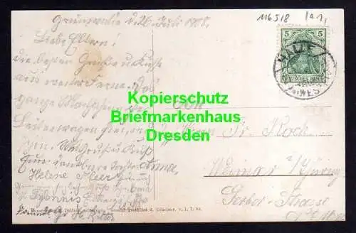 116518 AK Grünenwalde bei Halle Westf. 1908 Bes. Fr. Flottmann