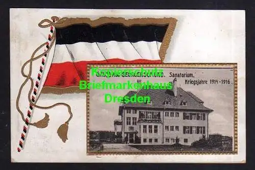 116783 AK Georgensgmünd Sanatorium Kriegsjahre 1914 - 1916 Fahne Flagge