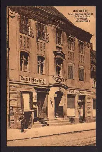 109107 AK Frankfurt Oder 1908 Barok Kugelhaus Richtstr. 28 Friseur No. 6 aus Alt