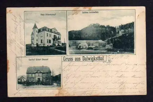 109644 AK Dalwigksthal 1901 Haus Hohenkampf Schloss Lichtenfels Gasthof Robert B