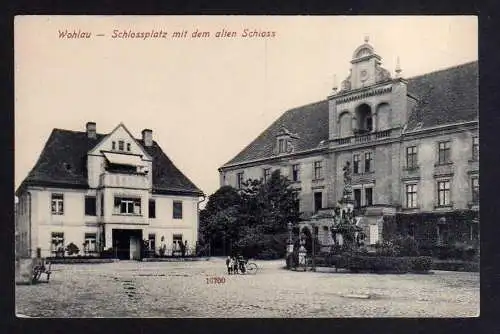 108604 Ansichtskarte Wohlau Wolow um 1910 Schlossplatz Altes Schloss