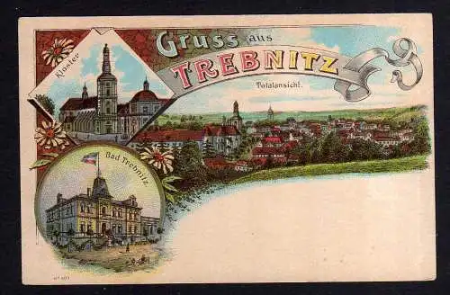 108578 AK Trebnitz um 1900 Litho Kloster Bad Totale